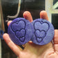 2 inch Stacked Hearts Earrings Silicone Moulds