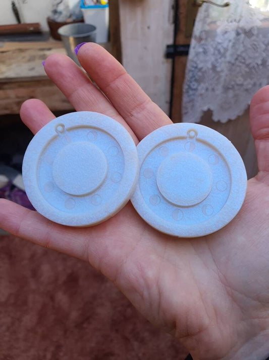 Moon Phase Hoop Earrings Silicone Moulds