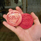 2 inch XOXO Heart Earrings Silicone Moulds