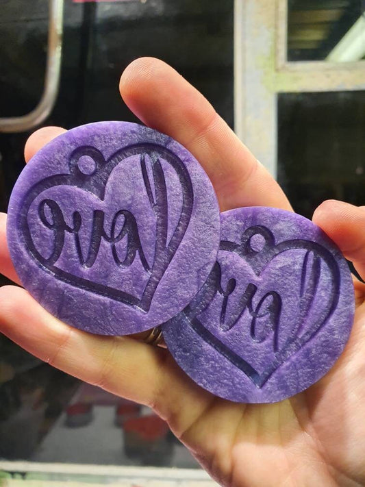 2 inch Love Heart Earrings Silicone Moulds
