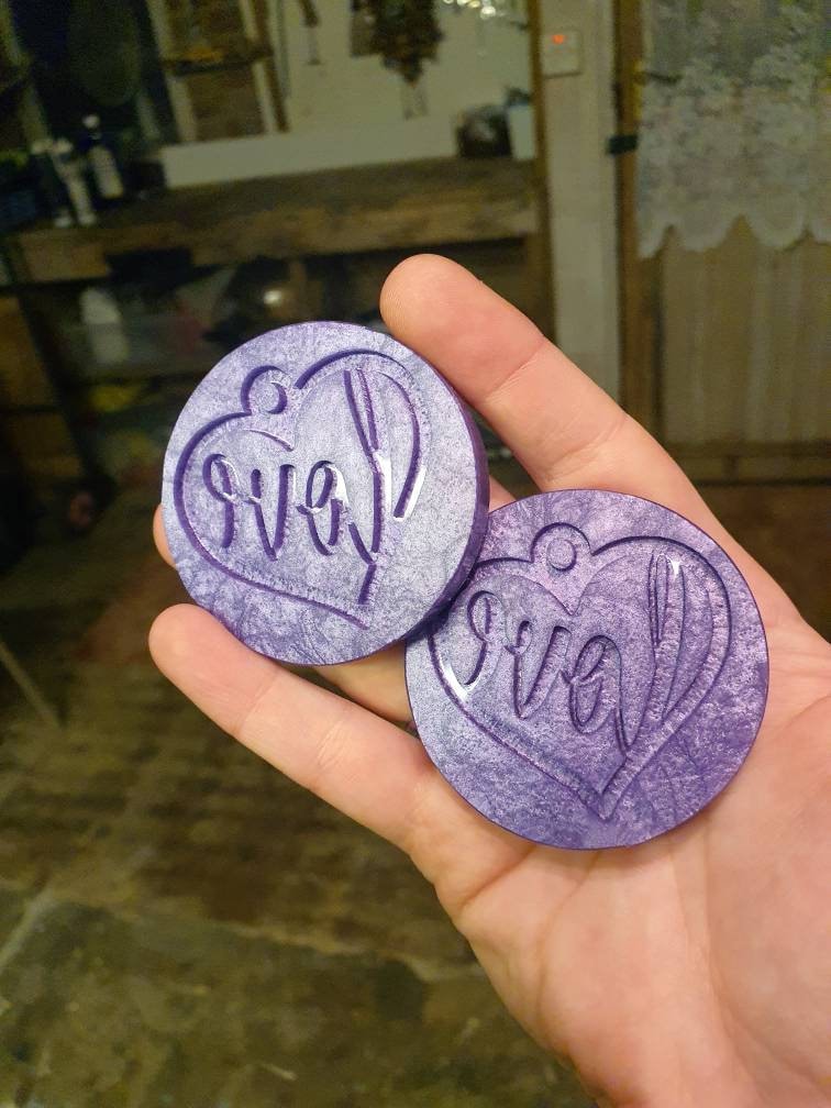 2 inch Love Heart Earrings Silicone Moulds