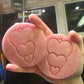 3 inch Stacked Heart Earrings Silicone Moulds