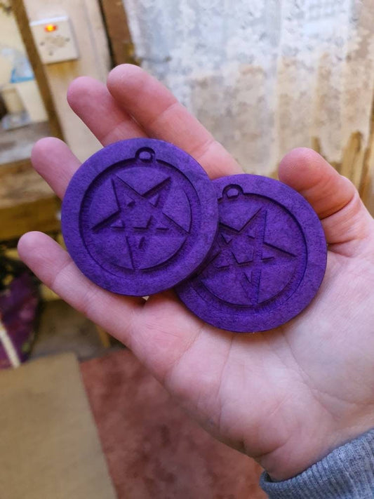 2 inch Inverted Pentagram Earrings Silicone Moulds