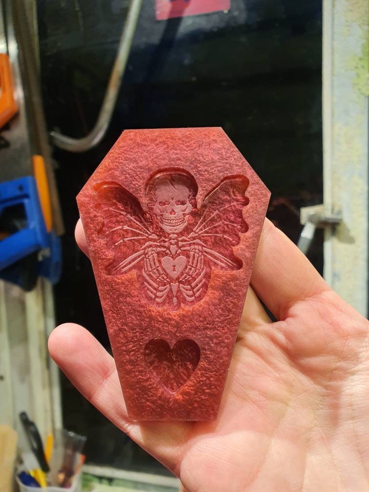 Winged Love Skeleton Silicone Mould