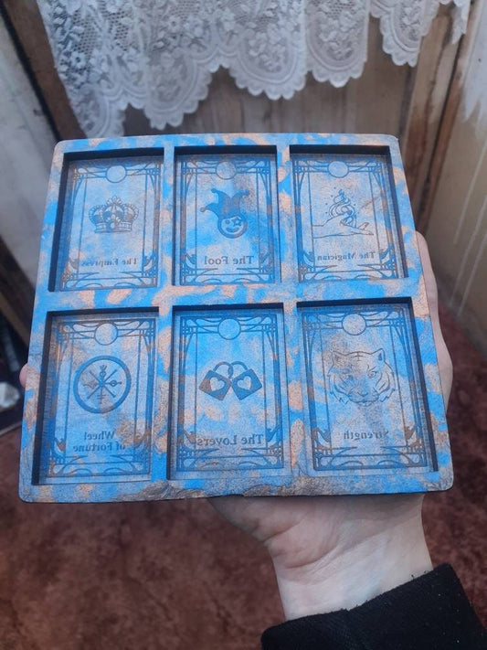 2.5 inch Tarot Cards Pallette Silicone Mould Set 1