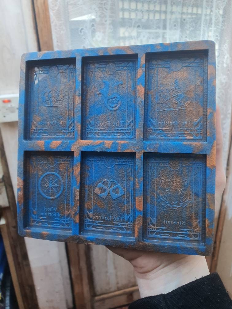 2.5 inch Tarot Cards Pallette Silicone Mould Set 1