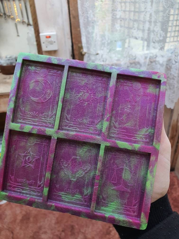 2.5 inch Tarot Cards Pallette Silicone Mould Set 2