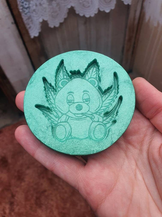 2.5 inch High Stoned Teddy Bear Silicone Mould
