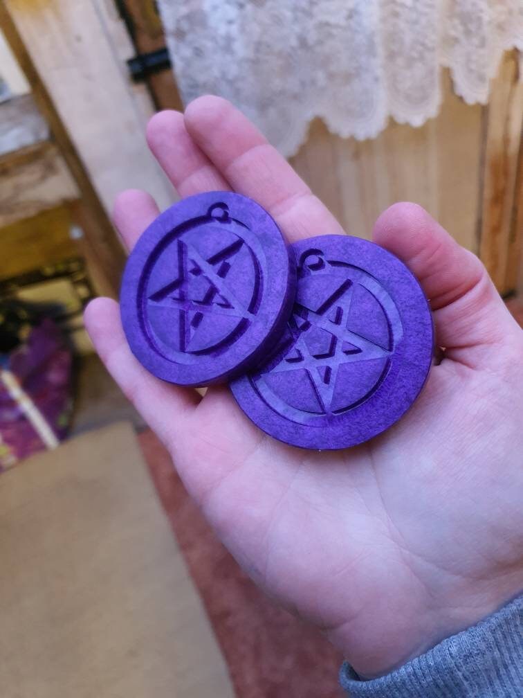 2 inch Inverted Pentagram Earrings Silicone Moulds