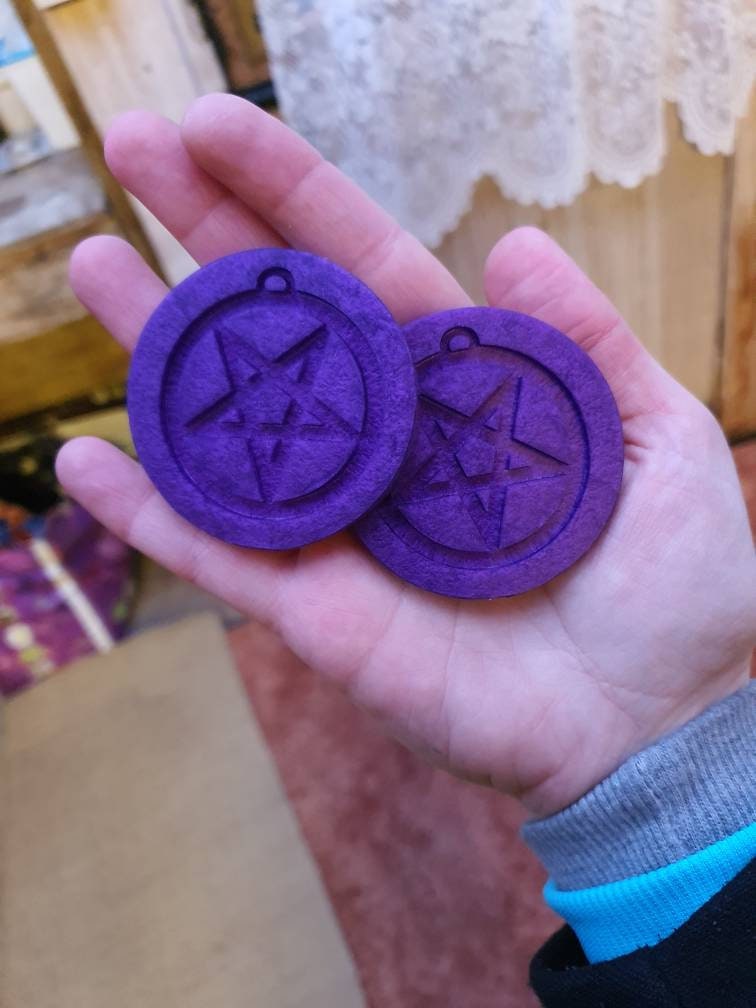 2 inch Inverted Pentagram Earrings Silicone Moulds