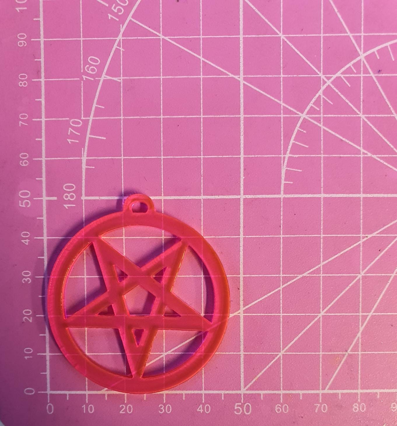 2 inch Inverted Pentagram Earrings Silicone Moulds