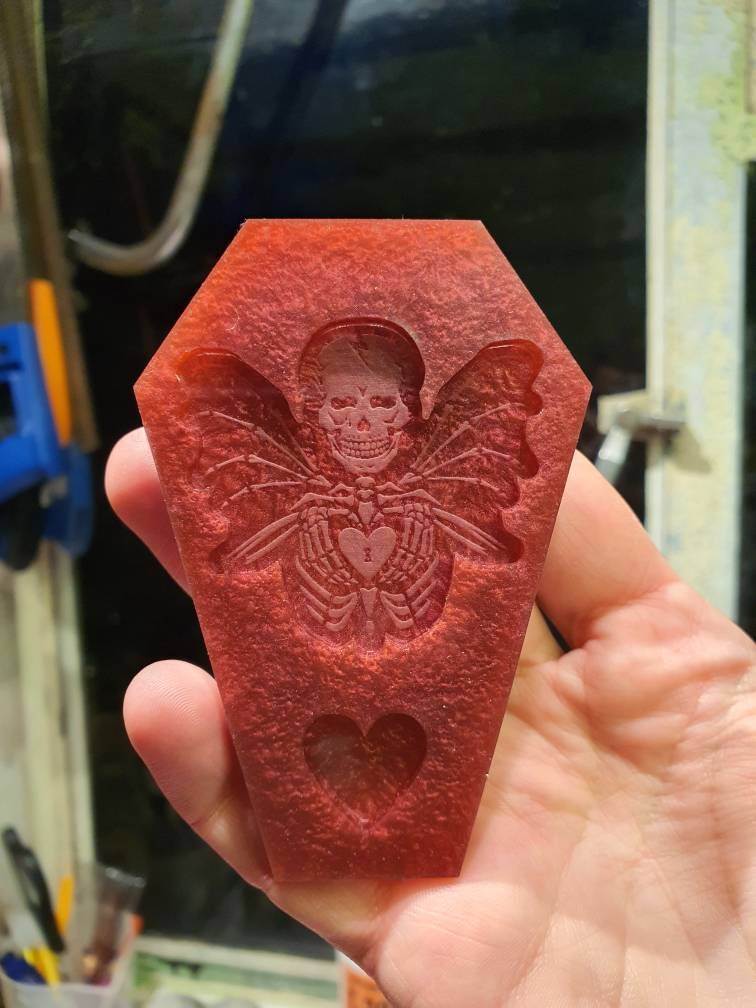 Winged Love Skeleton Silicone Mould