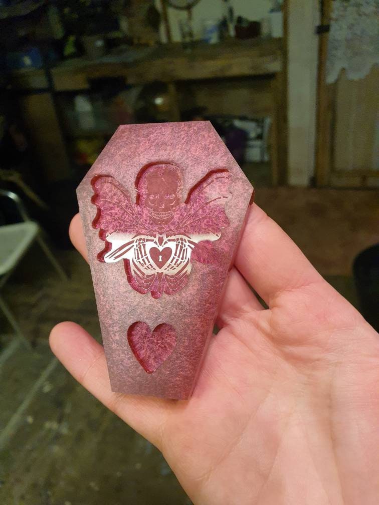 Winged Love Skeleton Silicone Mould