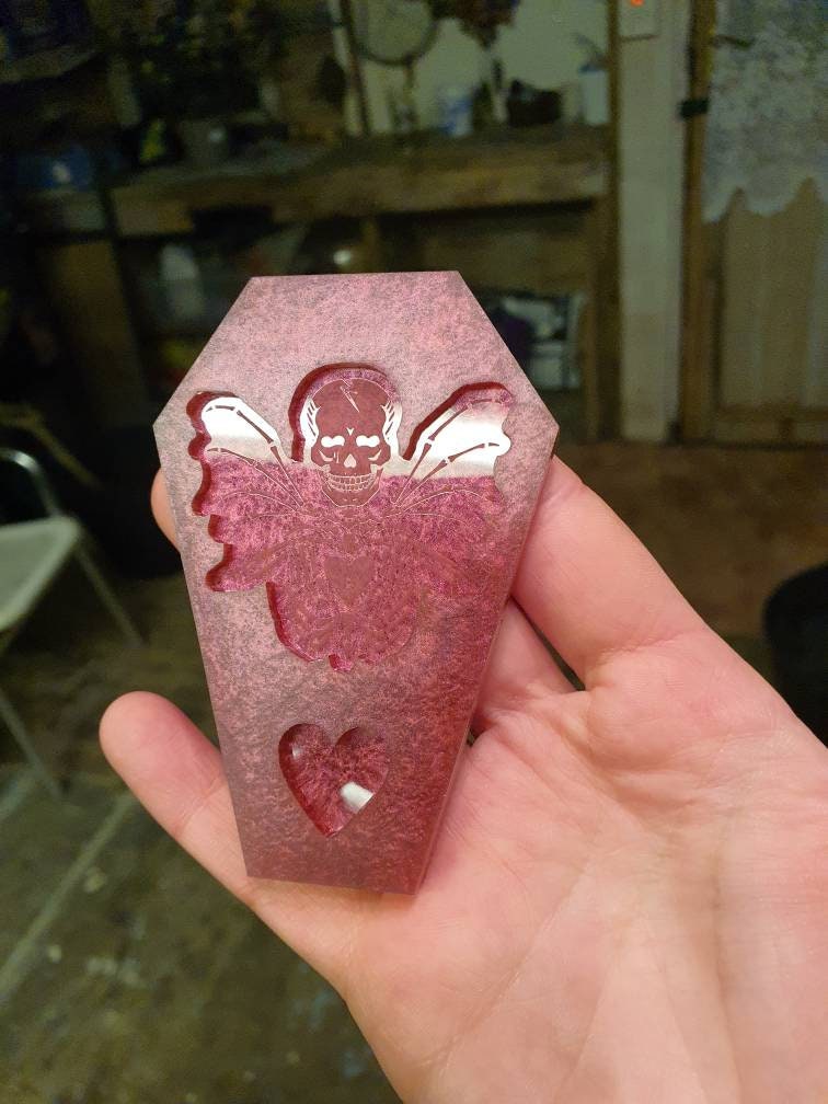 Winged Love Skeleton Silicone Mould