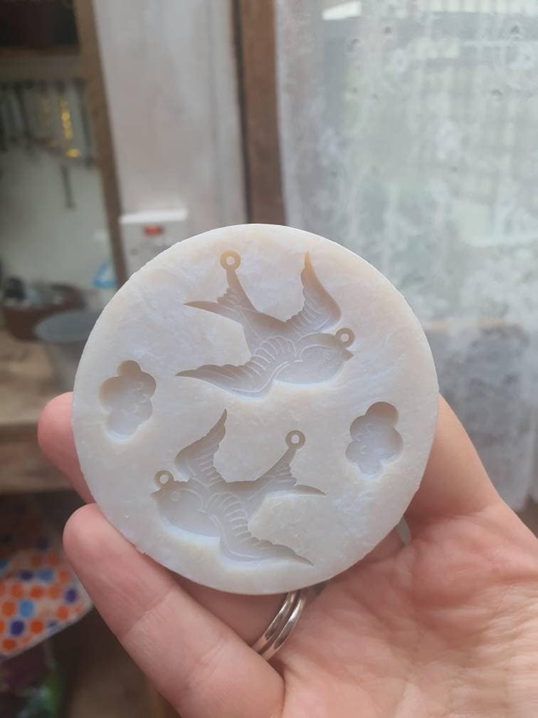 Birds Silicone Mould (2 holes)