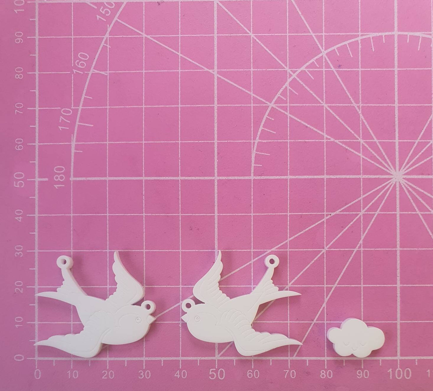 Birds Silicone Mould (2 holes)