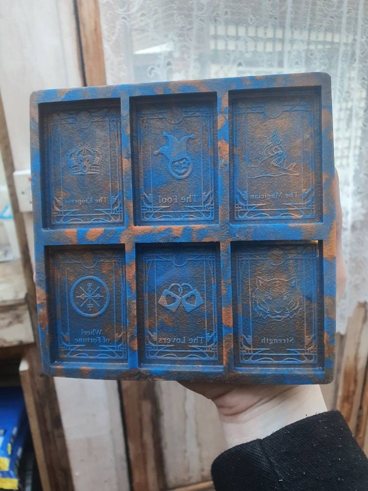 2.5 inch Tarot Cards Pallette Silicone Mould Set 1