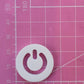 1 inch Power Symbols Silicone Mould