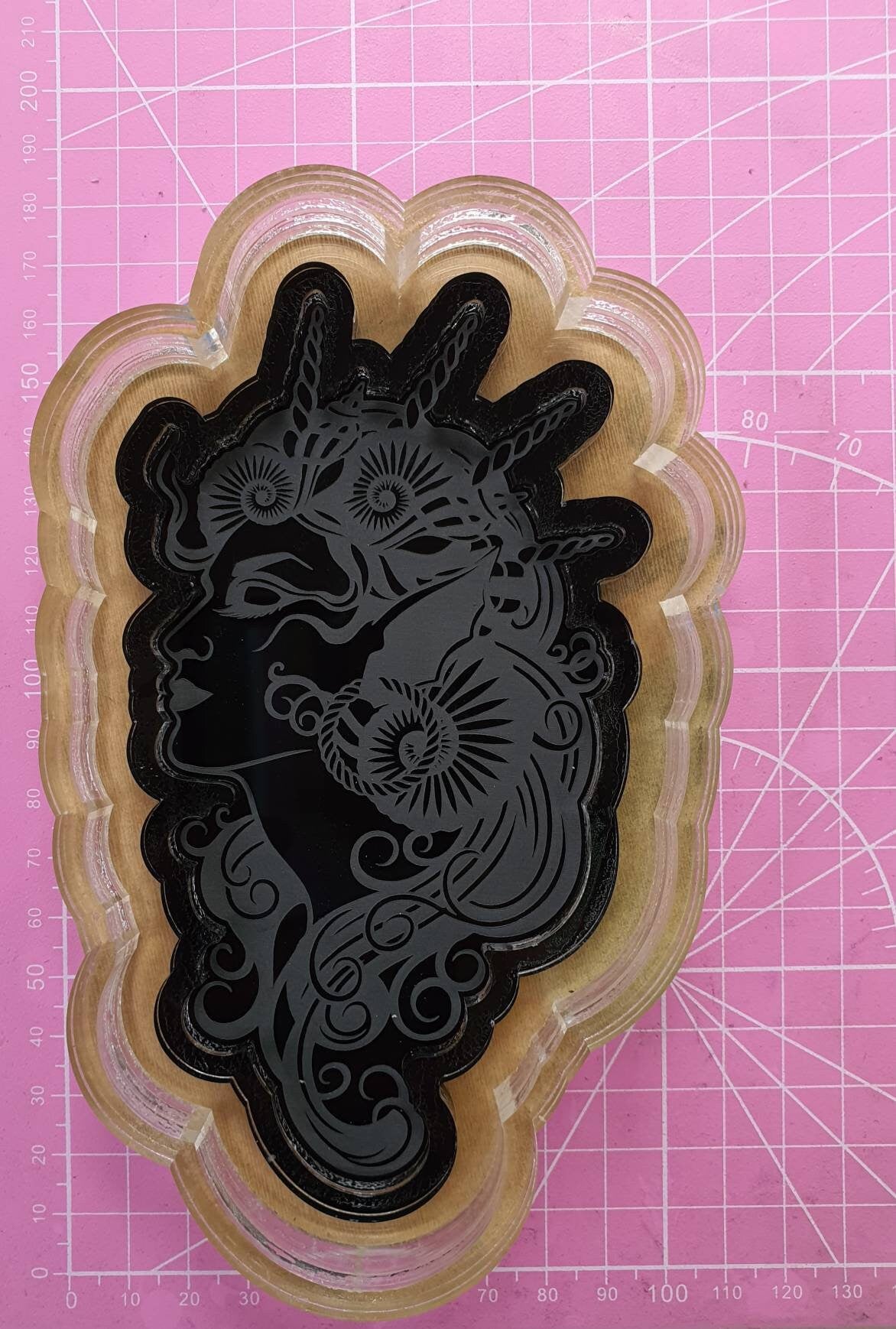 6 inch Sea Princess Tray Silicone Mould