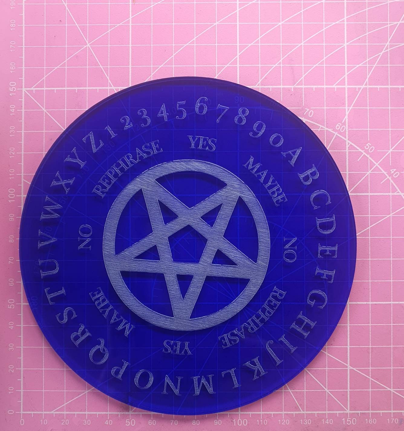 6 inch Pentagram Pendulum Board Silicone Mould