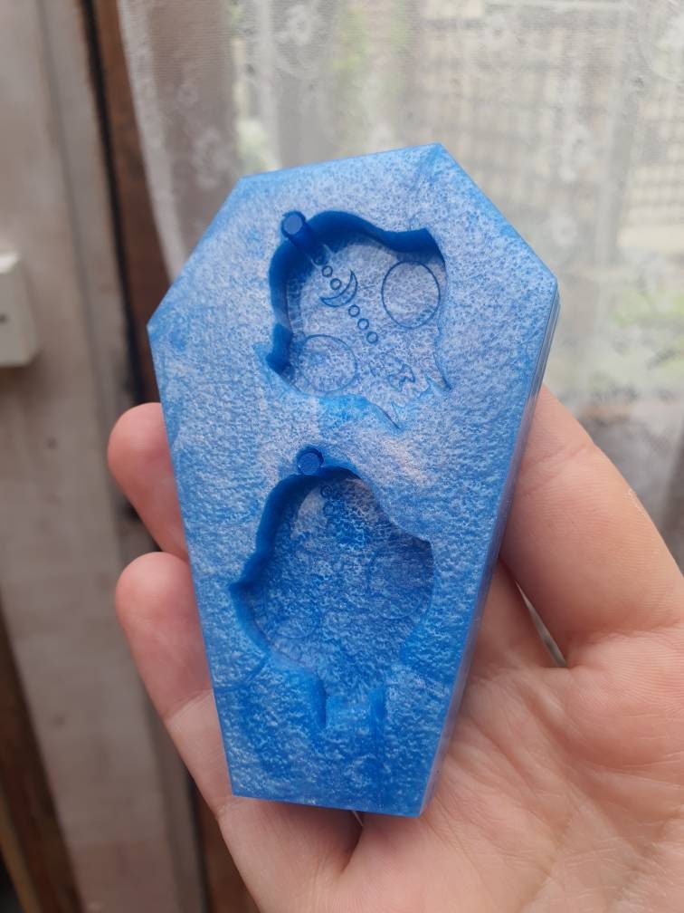 1.5 inch Cat Skulls Silicone Mould