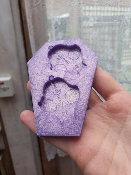 2 inch Cat Skulls Silicone Mould