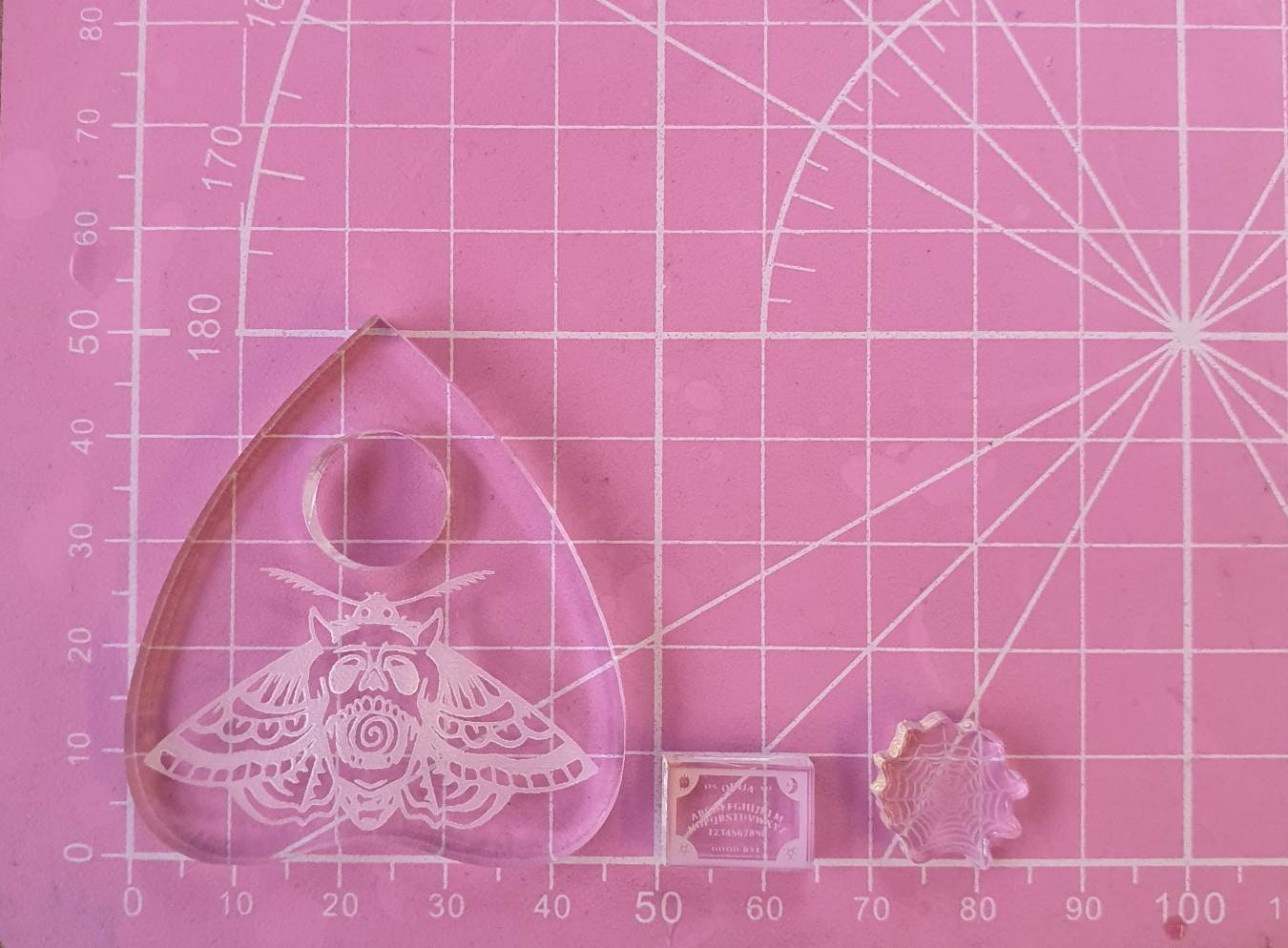 2 inch Death Moth Planchette Silicone Mould