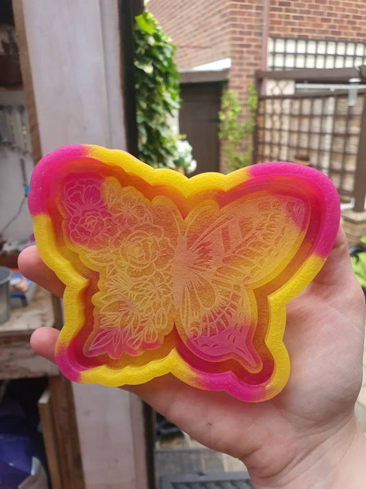 5 inch Half & Half Butterfly Tray Silicone Mould