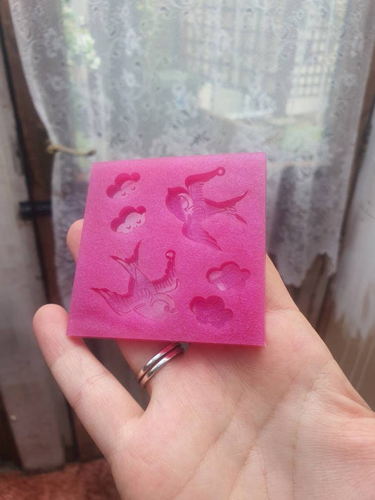 1.25 inch Birds Silicone Mould (1 hole)