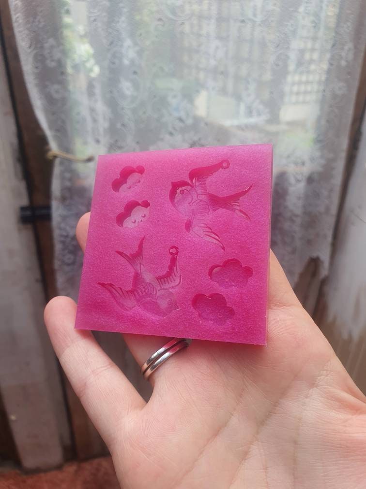 1.25 inch Birds Silicone Mould (1 hole)