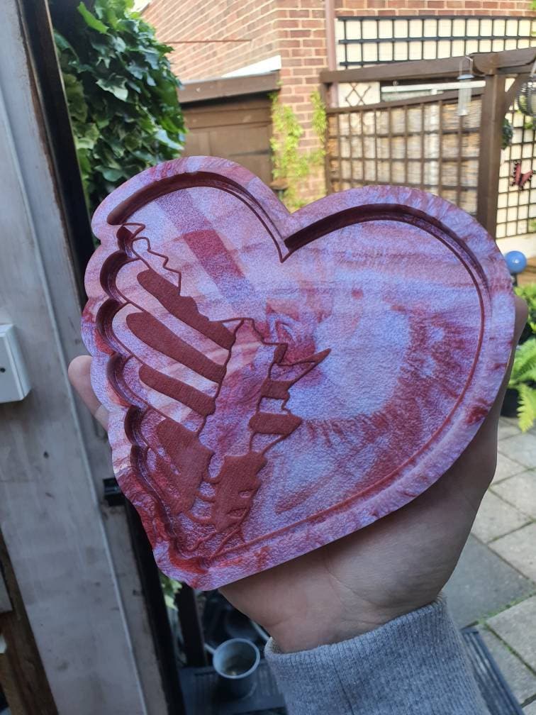 5.5 inch Ribcage Heart Silicone Mould