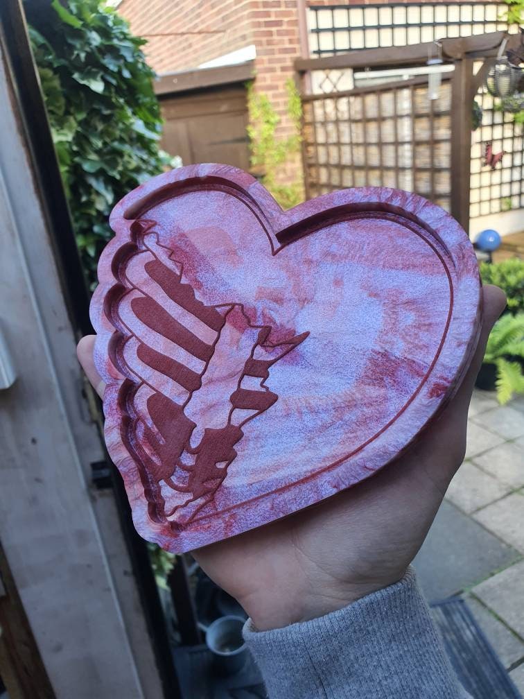 5.5 inch Ribcage Heart Silicone Mould