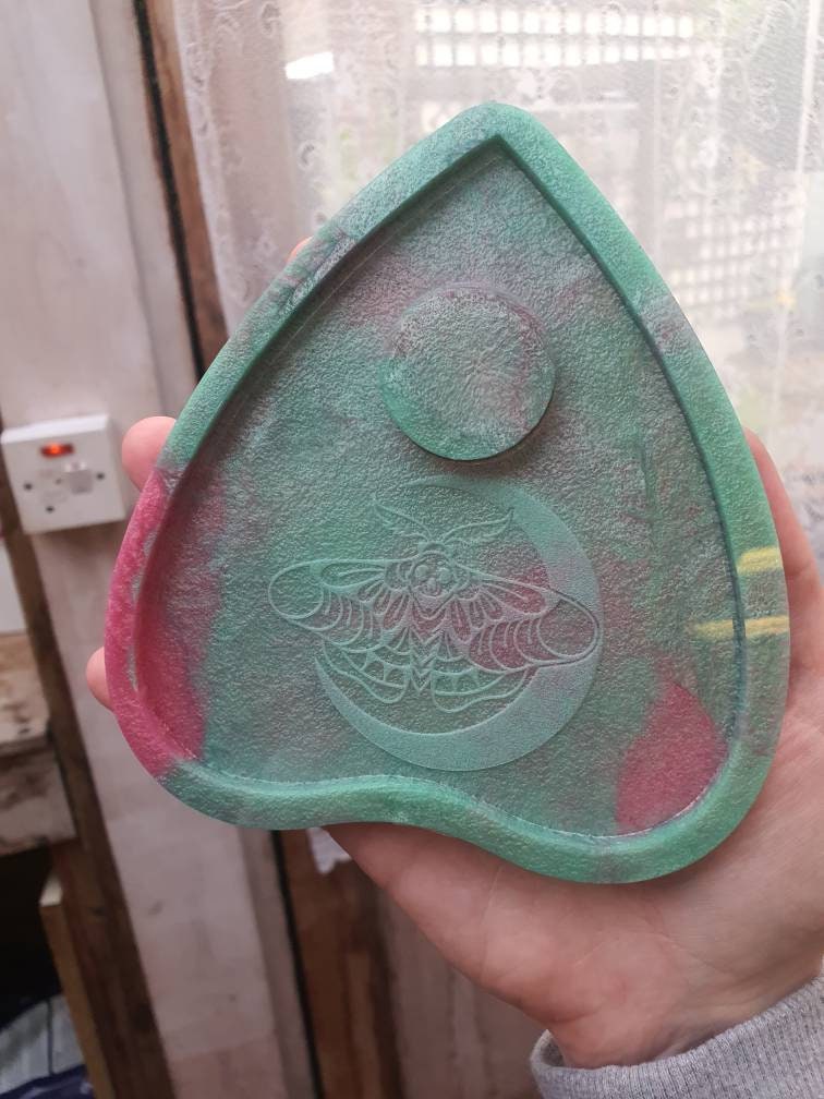 5 inch Moth Moon Planchette Silicone Mould