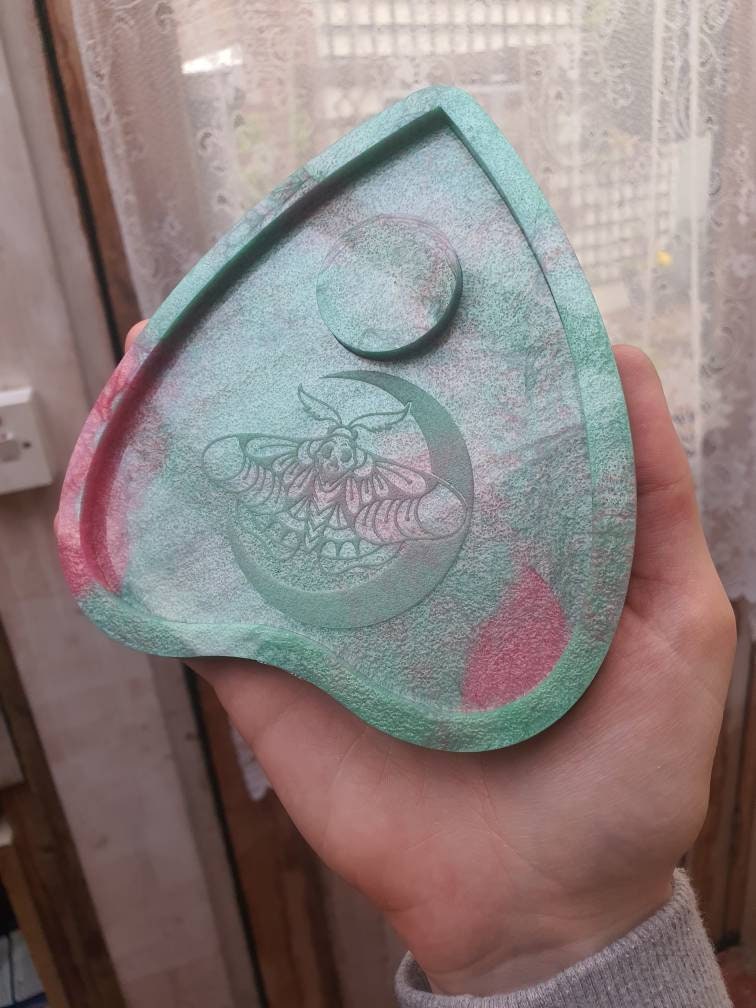 5 inch Moth Moon Planchette Silicone Mould