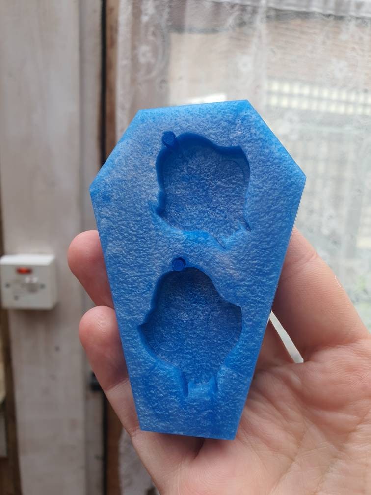 1.5 inch Cat Skulls Silicone Mould