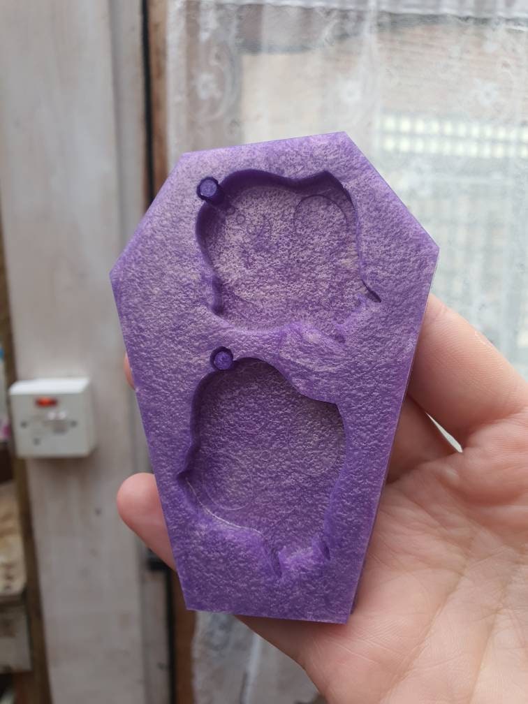 2 inch Cat Skulls Silicone Mould