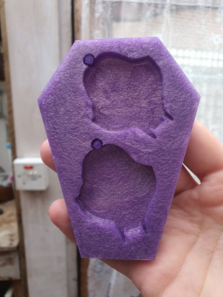 2 inch Cat Skulls Silicone Mould