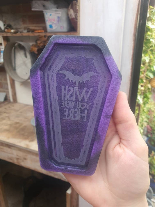 Wish You Were Here Coffin Silicone Mould