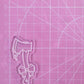 2.5 inch Cute Dripping Axes Silicone Mould