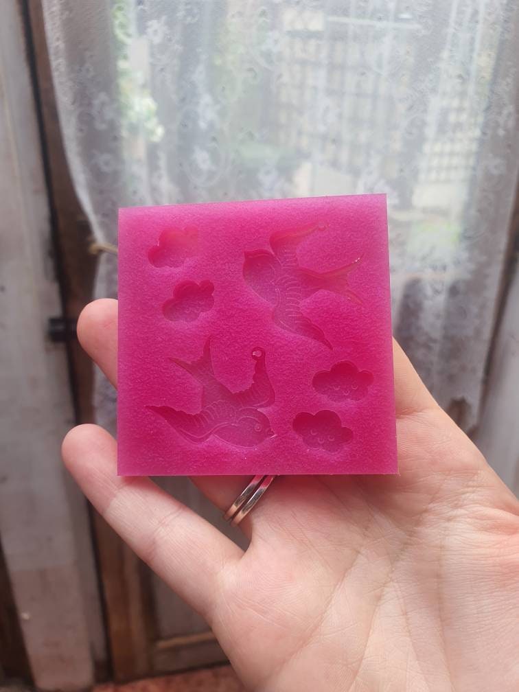 1.25 inch Birds Silicone Mould (1 hole)