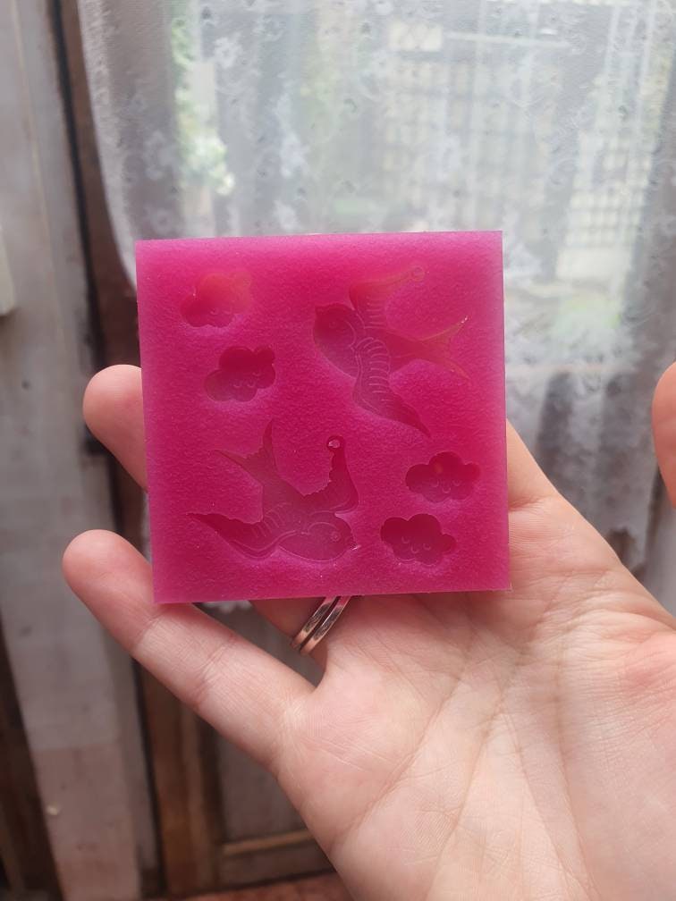 1.25 inch Birds Silicone Mould (1 hole)
