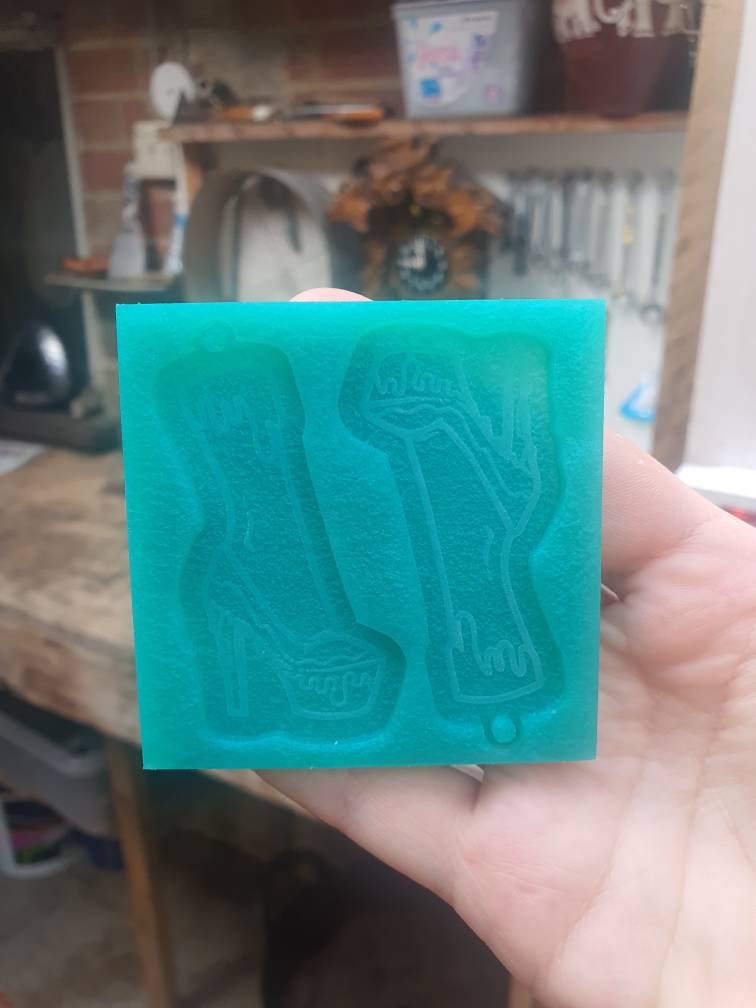 2.5 inch Drippy Heels Silicone Mould