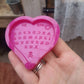 2.5 inch Heart Ouija Board Silicone Mould