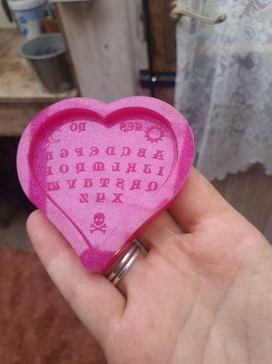 2.5 inch Heart Ouija Board Silicone Mould