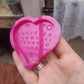 2.5 inch Heart Ouija Board Silicone Mould