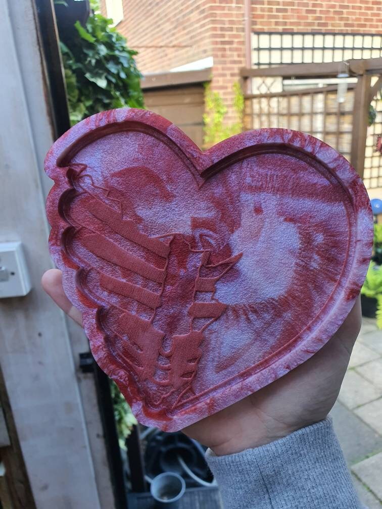 5.5 inch Ribcage Heart Silicone Mould