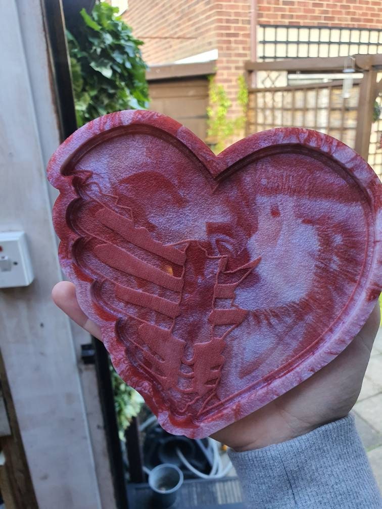 5.5 inch Ribcage Heart Silicone Mould