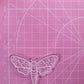 2.5 inch Pretty Death Moths Silicone Mould