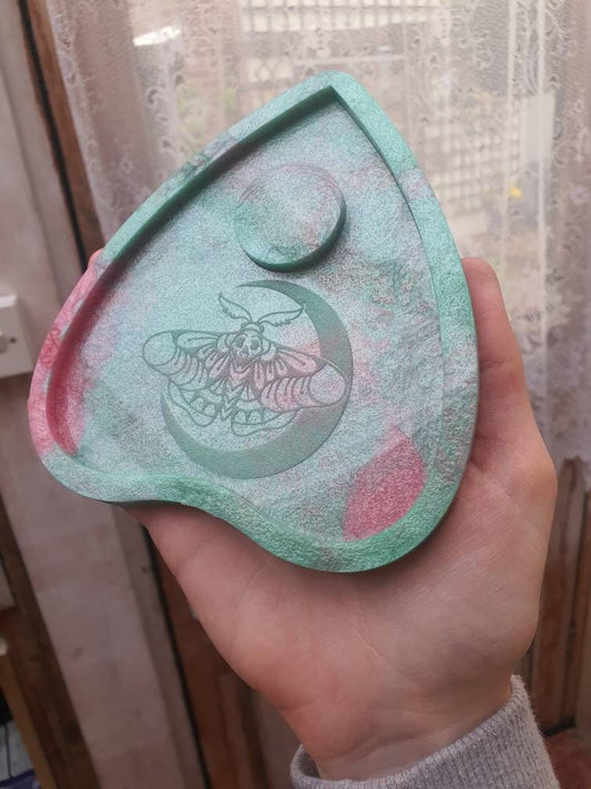 5 inch Moth Moon Planchette Silicone Mould
