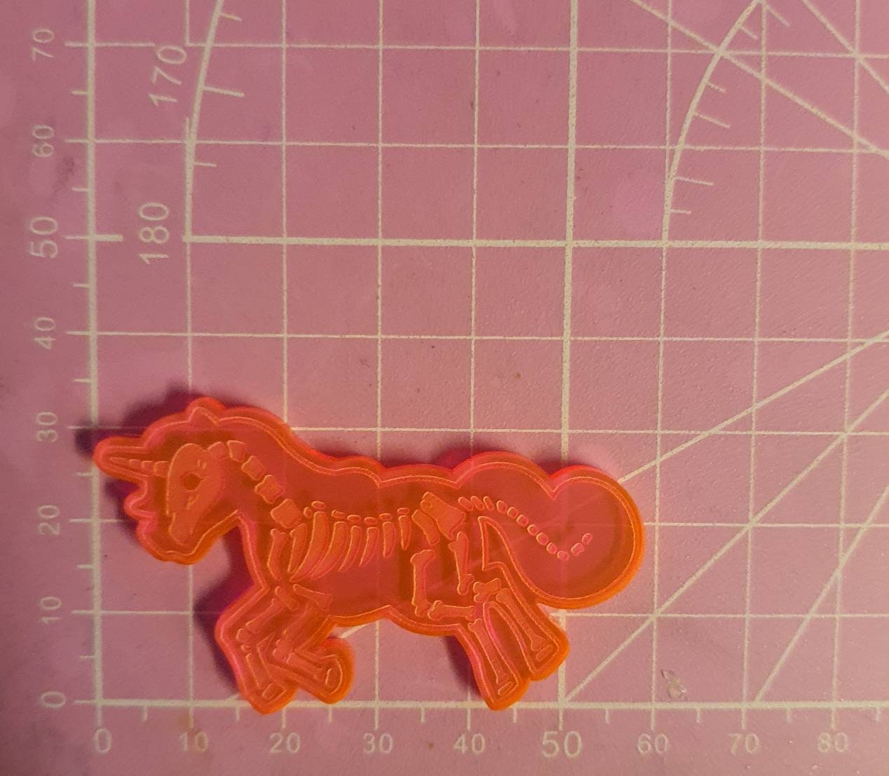 2 inch Skeleton Unicorns Silicone Mould